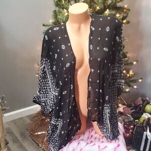 Miami dolman Light weight cardigan M EUC